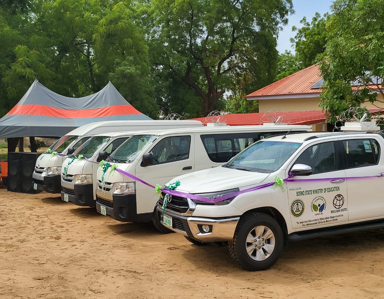 INGUARATION OF AGILE OFFICE, FLAG OFF OF DISTRIBUTION OF SMALL SCHOOL GRANTS, PRESENTATIONS OF VEHICLES TO MINISTRY OF EDUCATION AND INSPECTION VISITS